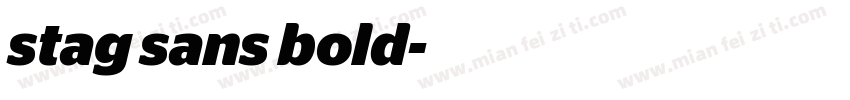 stag sans bold字体转换